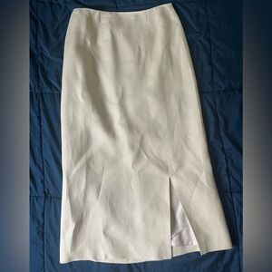 100% linen midi skirt | minimalist summer skirt